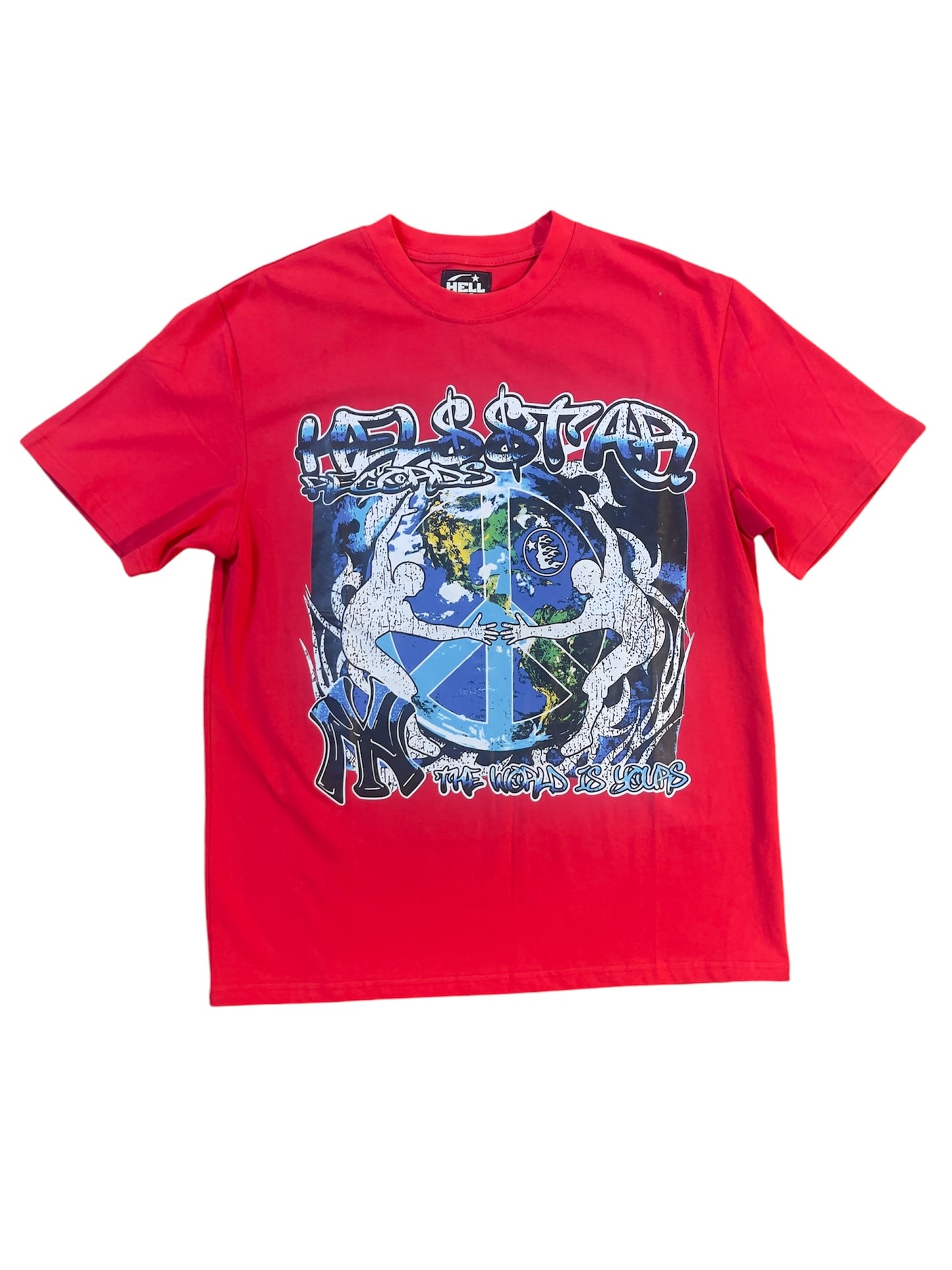 Hell Star TShirt Size Large - Red