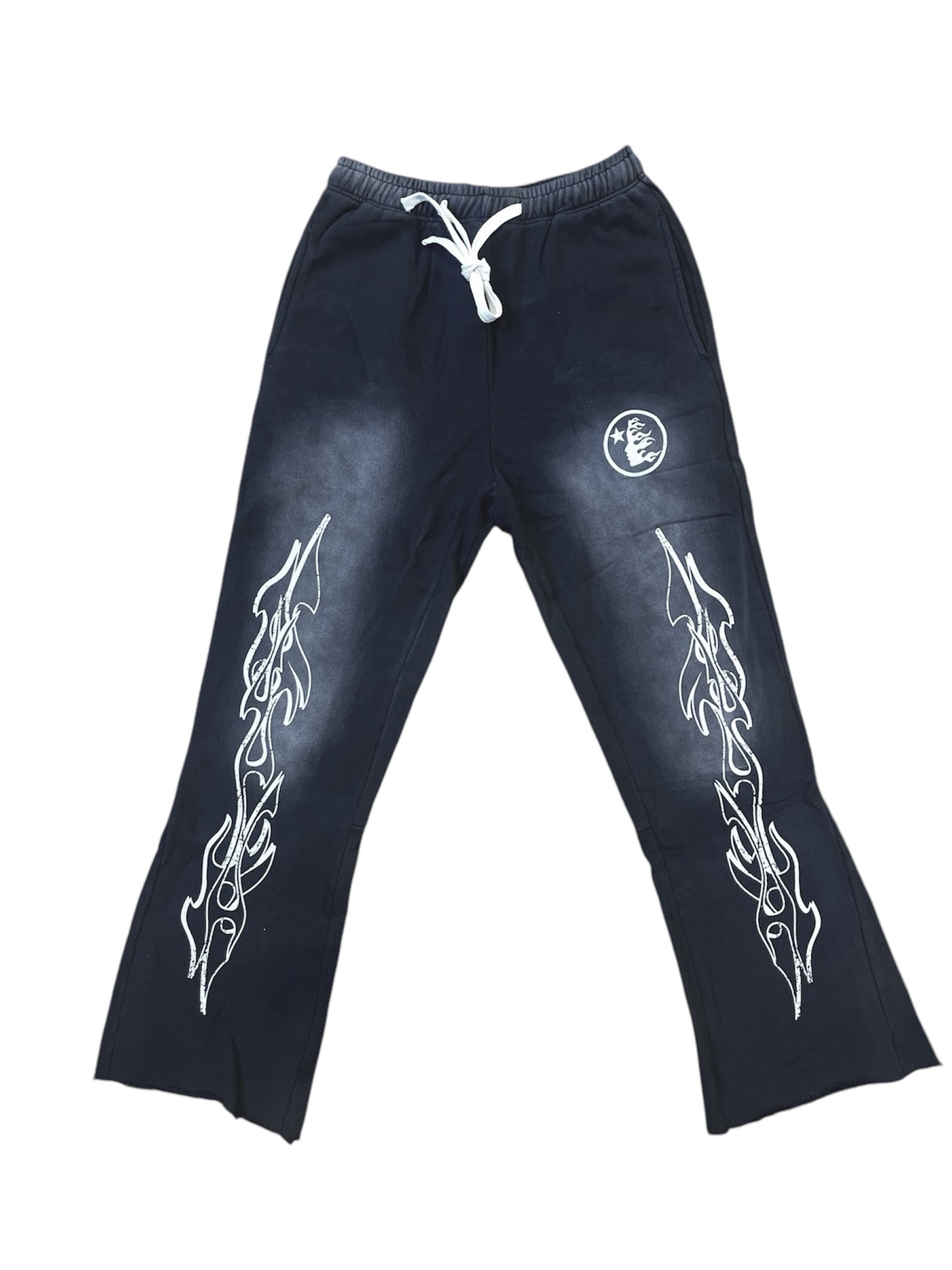 Hell Star Black Flame Sweatpants - Large